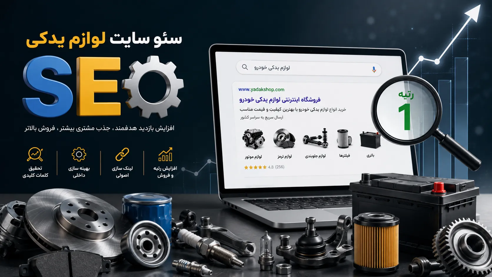 سئو سایت لوازم یدکی